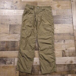 KÜHL Hiking Pants Women’s Size 6 Regular Olive Green Stretch Roll-Up Outdoor